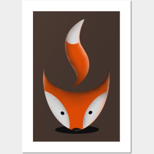 coffee fox Posters and Art